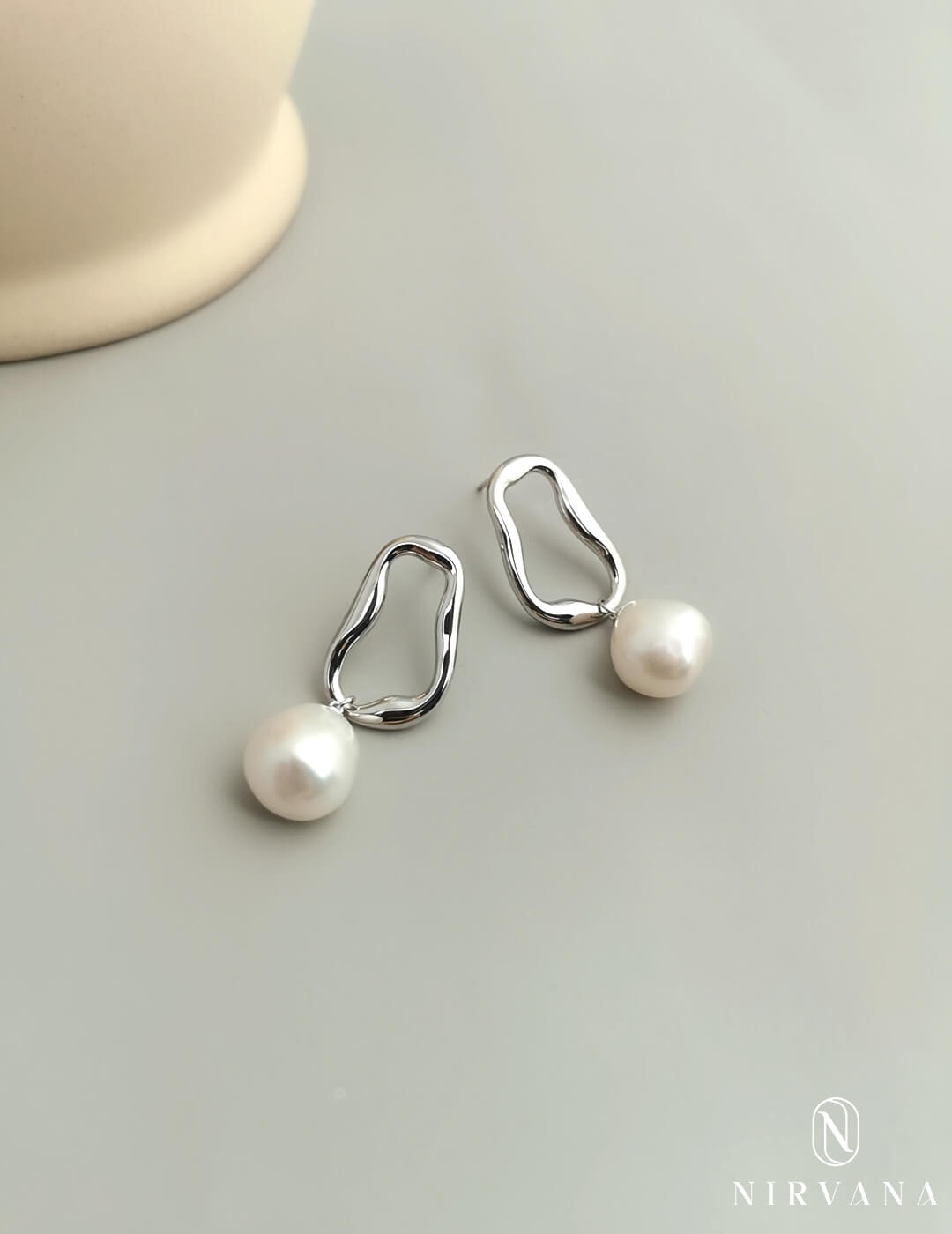 Baroque Shaped Pearl Earrings