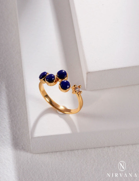 Sterling Silver Natural Lapis Lazuli Ring