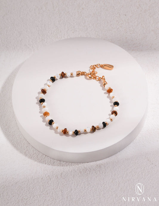 Tiger's Eye Sterling Silver Bracelet