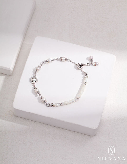 Sterling Silver Mother-of-Pearl Bracelet