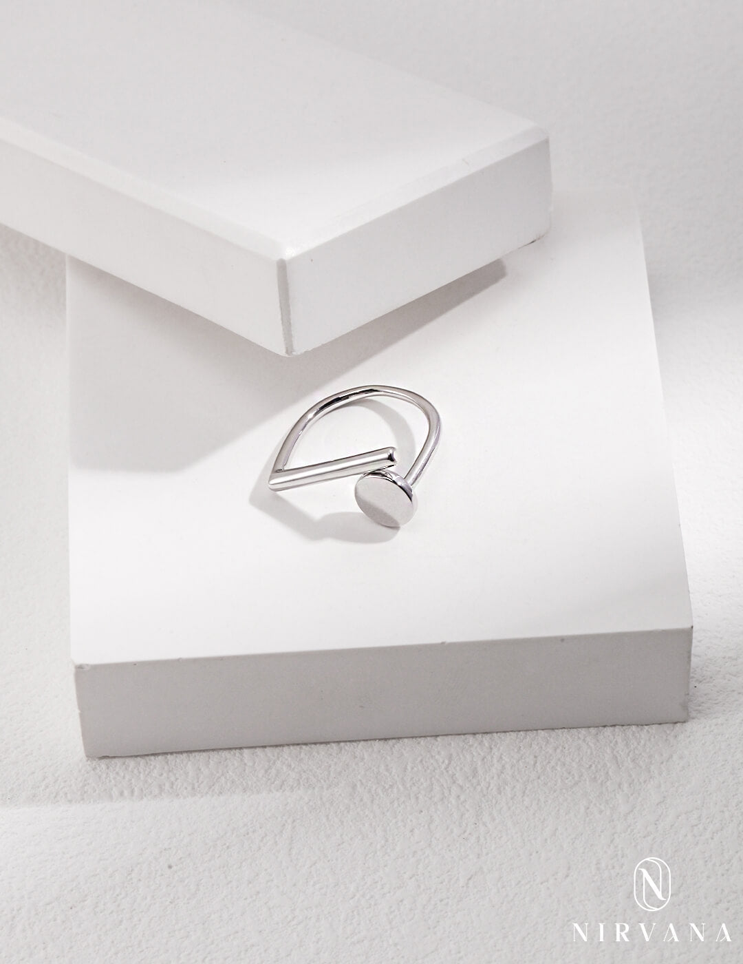 Minimalist Sterling Silver Adjustable Ring